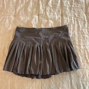 Gold Hinge Pleated Tennis Skirt